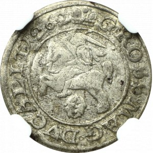 Sigismund III Vasa, Pfennig 1626, Vilnius - Seltenheit Datumsfehler 1262 NGC XF40