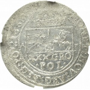 Jan II Kazimierz, Tymf 1666, Kraków - nieopisany EST NGC AU58