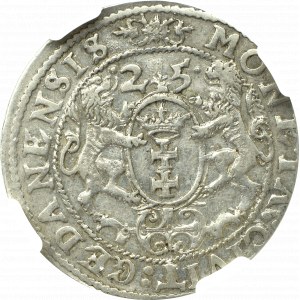 Zygmunt III Waza, Ort 1625, Gdańsk - PR NGC AU58