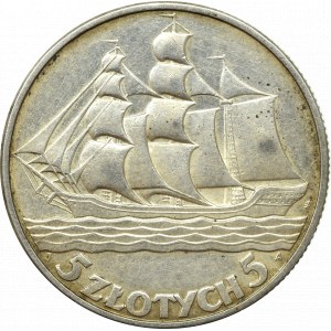 II Republic of Poland, 5 zloty 1936 Ship