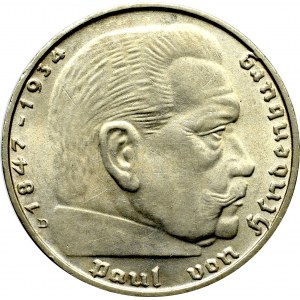 Germany, 2 mark 1939 D Hindenburg