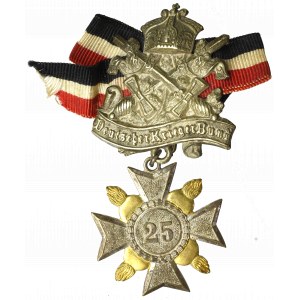 Niemcy, Żeton 25-lecie Niemieckiego Związku Wojennego, Werner&Sohne Berlin