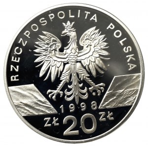 III RP, 20 złotych 1998 Ropucha Paskówka