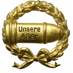 Deutschland, Erster Krieg, Patriotisches Abzeichen Muschel 42 cm