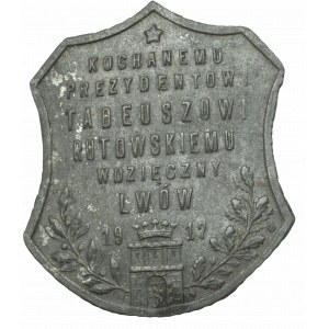 Poland, Badge to President Rutowski Lvov 1917, Unger