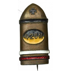 Germany, WWI, Patriotic badge 42cm Bombe