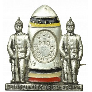 Germany, WWI, Patriotic badge 42cm Bombe