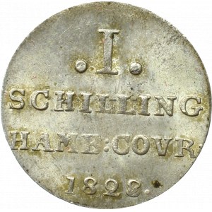 Germany, Hamburg, 1 schilling 1828