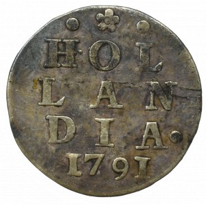 Niderlandy, Holland, 2 stuivery 1791