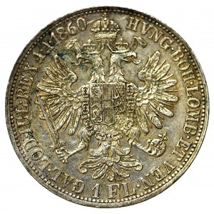 Austria-Hungary, 1 florin 1860