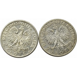 II Republic of Poland, Lot of 2 zloty 1932-34