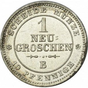Germany, Saxony, 1 groschen 1863