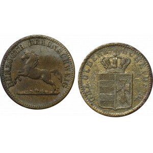 Niemcy, Zestaw 1 groschen 1857-1858