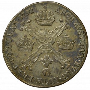 Austrian Netherlands, 1/4 thaler 1793