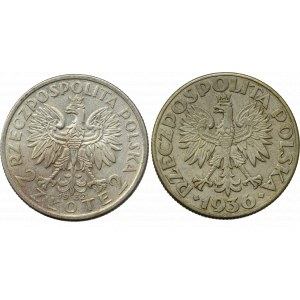 II Rzeczpospolita, Zestaw 2 złote 1932 i 1936