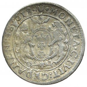 Sigismund III, 18 groschen 1618, Danzig