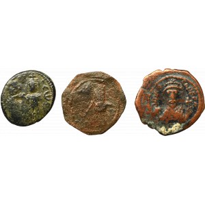 Byzantine coinage, Lot of 3 ae