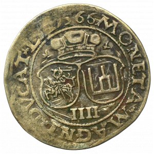 Sigismund II. Augustus, Vierfaches 1566, Vilnius - LI/LIT