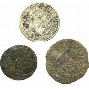 Satz königlich polnischer Münzen
