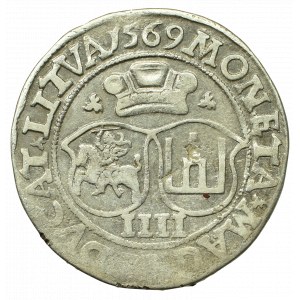 Sigismund II. Augustus, Vierfaches 1569, Wilna - LI/LITVA