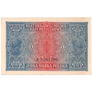 II Republic of Poland, 1 mark 1916 Jenerał Ser. A