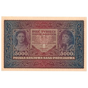 II RP, 5000 marek polskich 1920 II Serja J