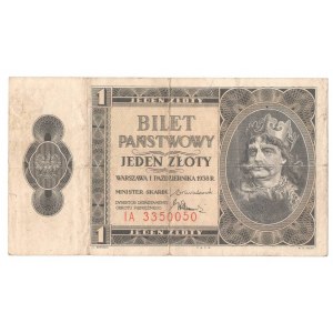 II RP, 1 złoty 1938 IA