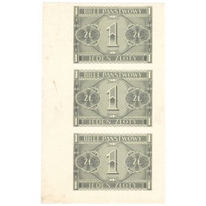 GG, 1 złoty 1941 - nierozcięty blankiet