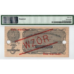 II RP, 5 mln. marek polskich 1923 A WZÓR - PMG 55