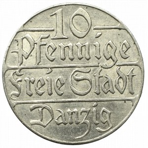 Free City of Danzig, 10 pfennig 1923