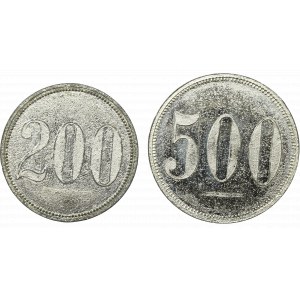 Śląsk, Kopalnia Radlin, Zestaw werth marke 200 i 500