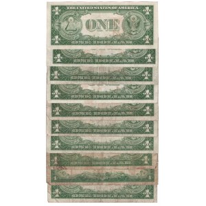 USA, set of banknotes 1 dollar (10 pcs)