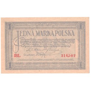 II RP, 1 marka polska 1919 IBL