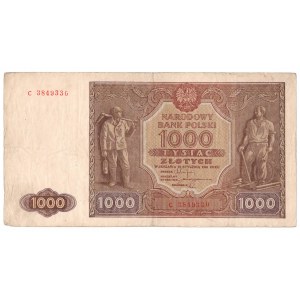 PRL, 1000 złotych 1946 C