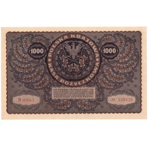 II RP, 1000 Polish marks 1919 III SERJA Ł