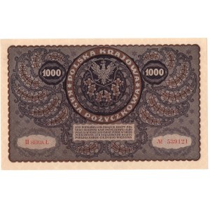 II RP, 1000 marek polskich 1919 III SERJA Ł