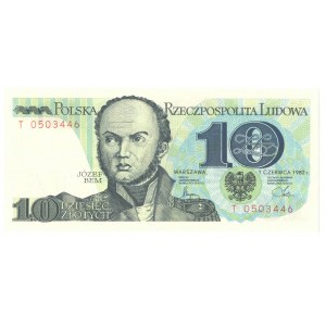 PRL, 10 złotych 1982 T