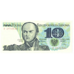 PRL, 10 złotych 1982 R
