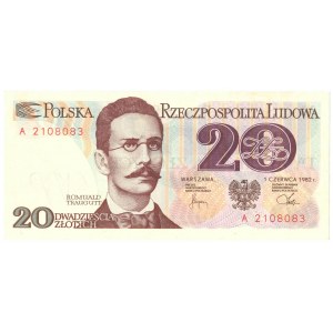 PRL, 20 złotych 1982 A