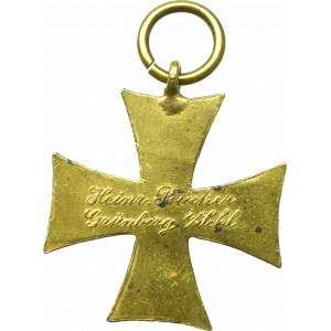 Śląsk, Krzyż pamiątkowy Neuhammer 1887 dla mieszkańca Zielonej Góry