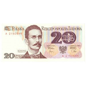 PRL, 20 złotych 1982 A