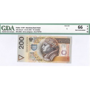 III RP, 200 złotych 1994 YB - seria zastępcza - GDA 66EPQ