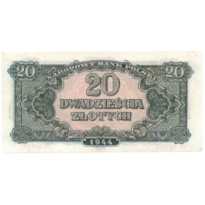 PRL, 20 Zloty 1944 - owym AO