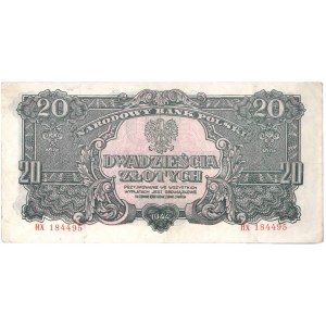PRL, 20 Zloty 1944 - schuldet HX