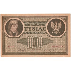 II RP, 1000 polnische Mark 1919 AD