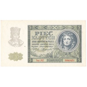 GG, 5 złotych 1941 AE