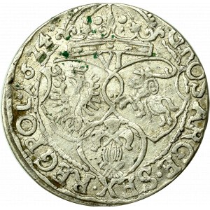 Sigismund III. Wasa, Sixpence 1624, Krakau - unbeschrieben M:D L-