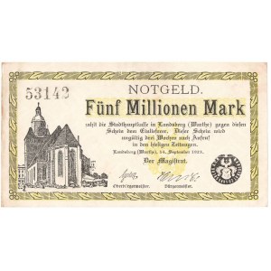 Gorzów Wielkopolski, 5 Millionen Mark 1923