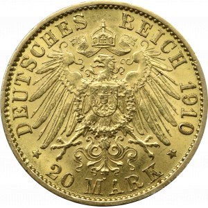 Germany, Preussen, 20 mark 1910 A