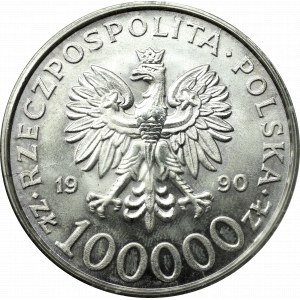 III RP, 100.000 złotych 1990 Solidarność